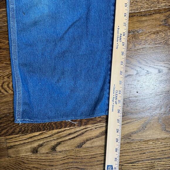 VTG Pointer Brand Denim Bib Overalls Womens XL (READ) Patchwork Western USA - Picture 7 of 16